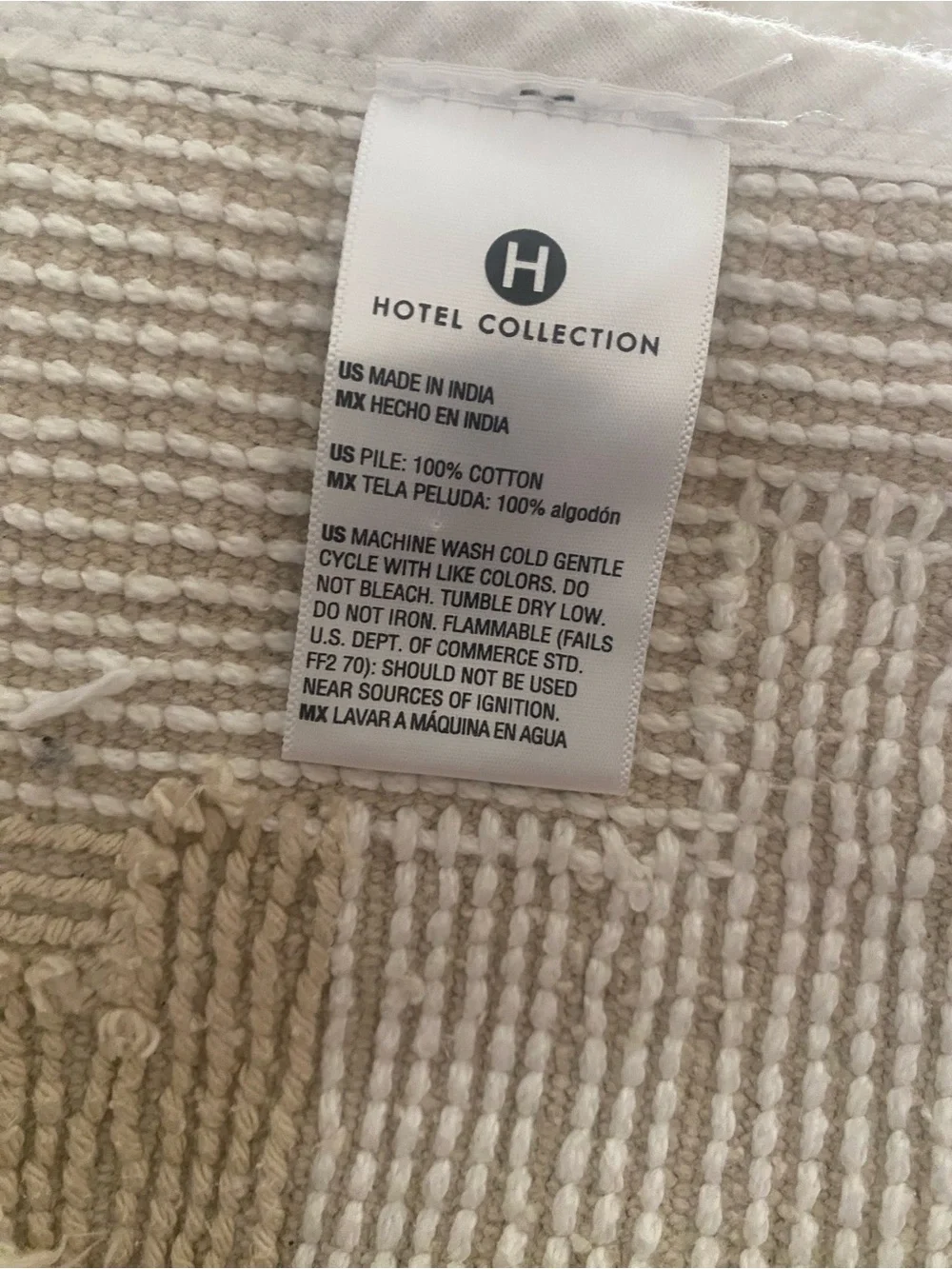 New Hotel Collection Linea Cotton Bath Rug, 20
